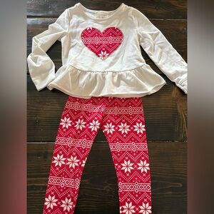 btween Red and White Heart Matching Set